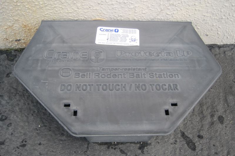 A Bell Rodent Bait Station.