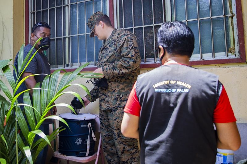 U.S. Navy Lt. Westen R. Archibald, a Medical Service Corps entomologist with Task Force Koa Moana 21, I Marine Expeditio